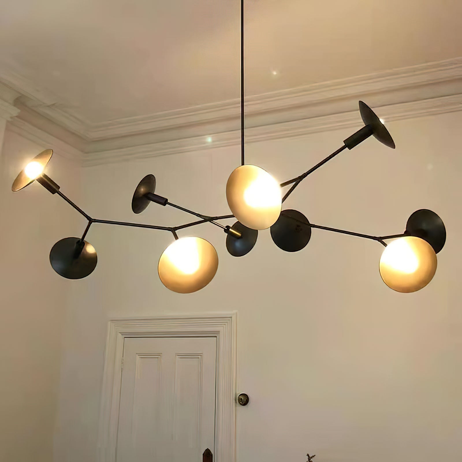 Tinduvyo Modern Minimalist Metal Glass Chandelier - Neutralighting