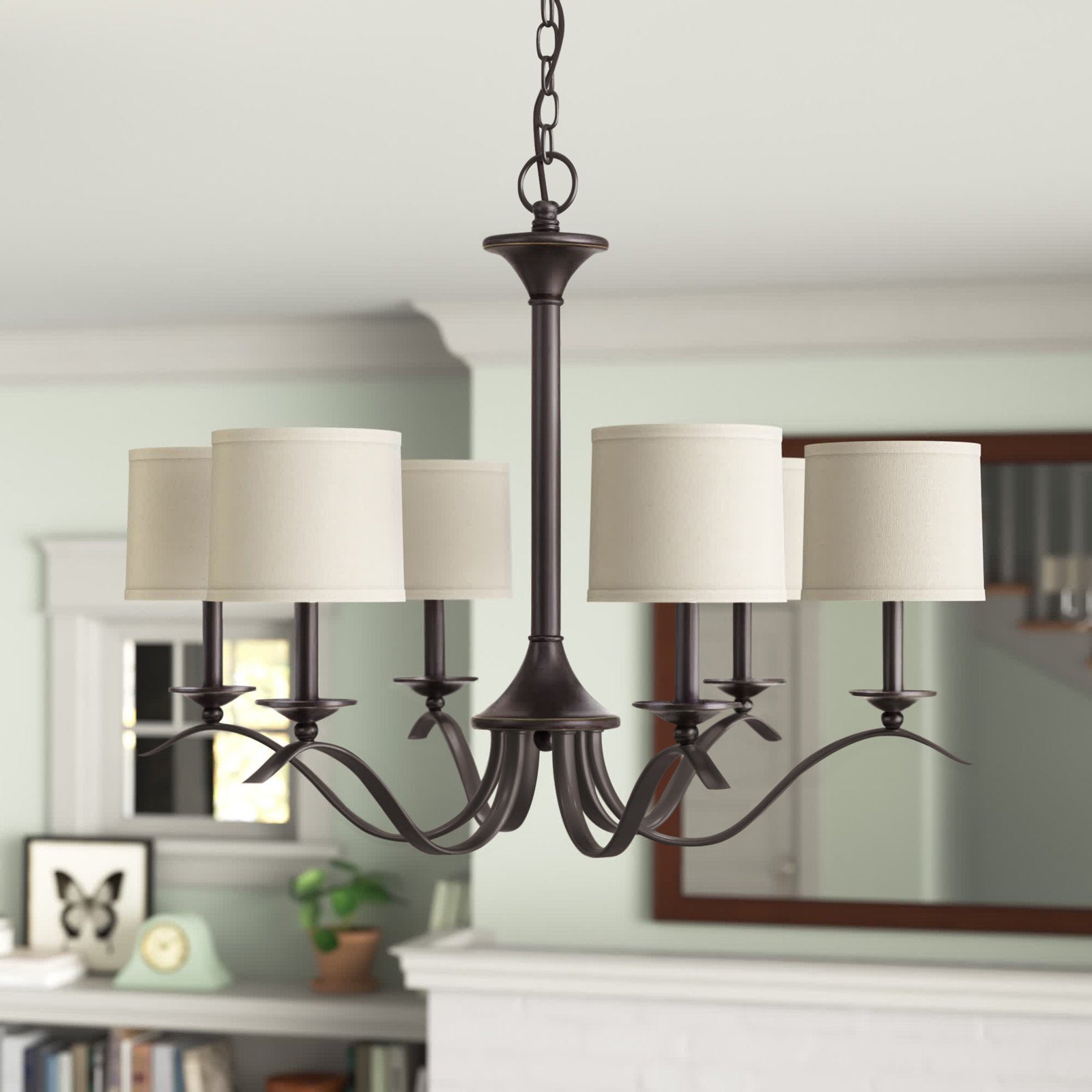 Vatnuvys Traditional Premium Brass Fabric Metal Chandelier - Neutralighting