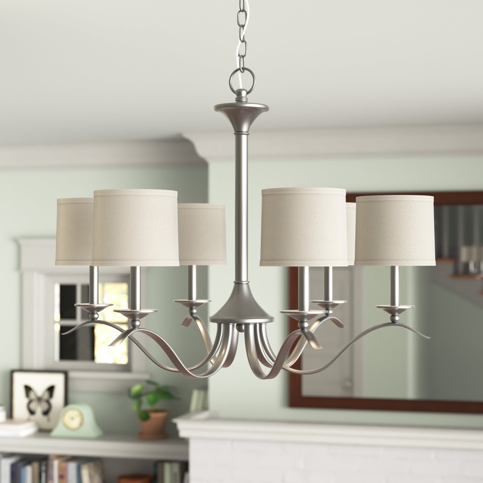 Vatnuvys Traditional Premium Brass Fabric Metal Chandelier - Neutralighting