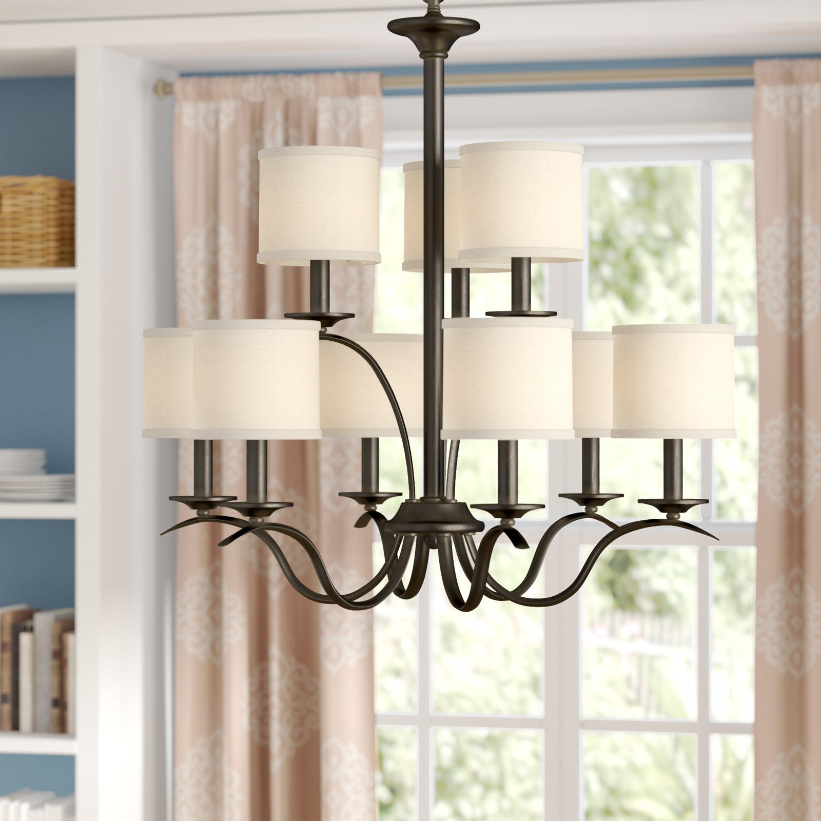 Vatnuvys Traditional Premium Brass Fabric Metal Chandelier - Neutralighting