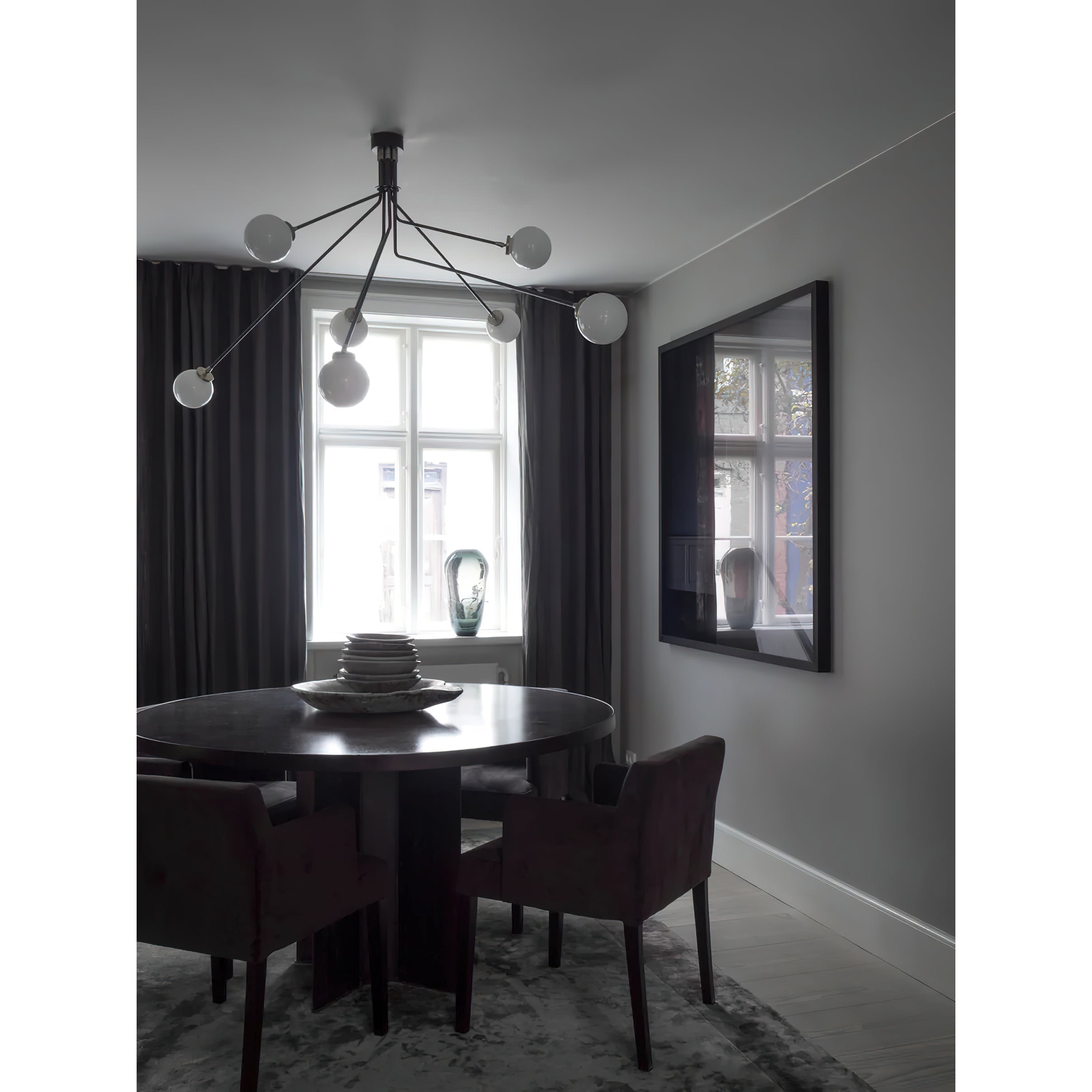 Vatnuvyo Modern Minimalist Brass Metal Glass Ceiling Lamp - Neutralighting
