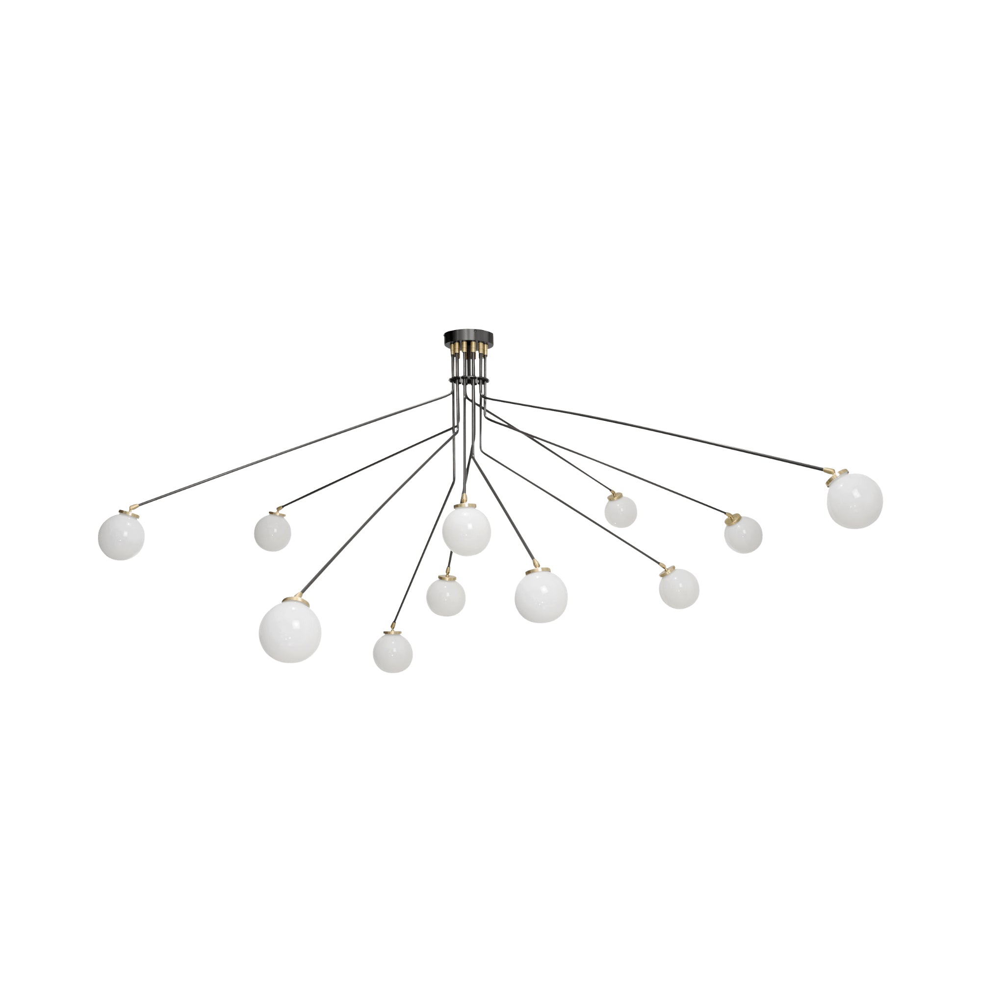 Vatnuvyo Modern Minimalist Brass Metal Glass Ceiling Lamp - Neutralighting