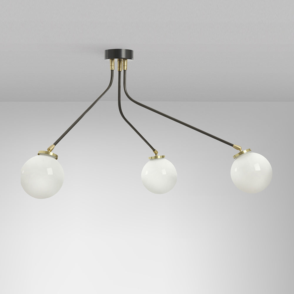 Vatnuvyo Modern Minimalist Brass Metal Glass Ceiling Lamp - Neutralighting