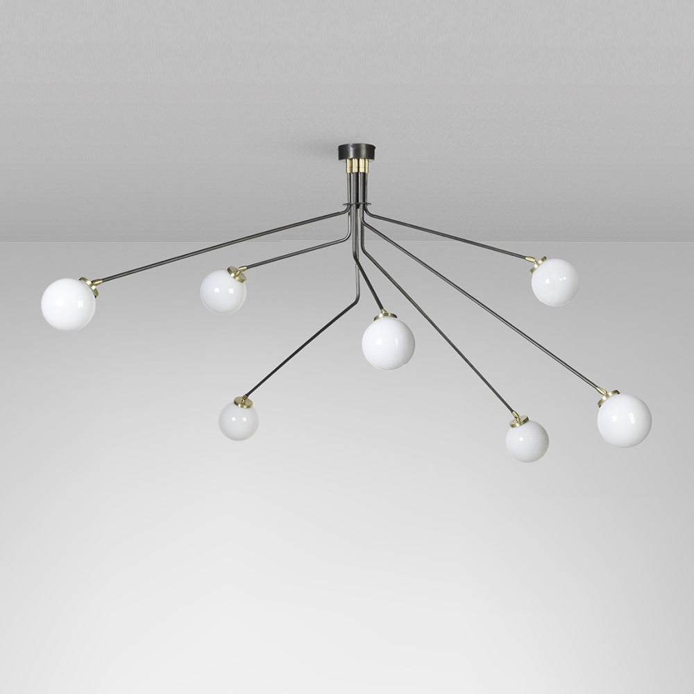 Vatnuvyo Modern Minimalist Brass Metal Glass Ceiling Lamp - Neutralighting