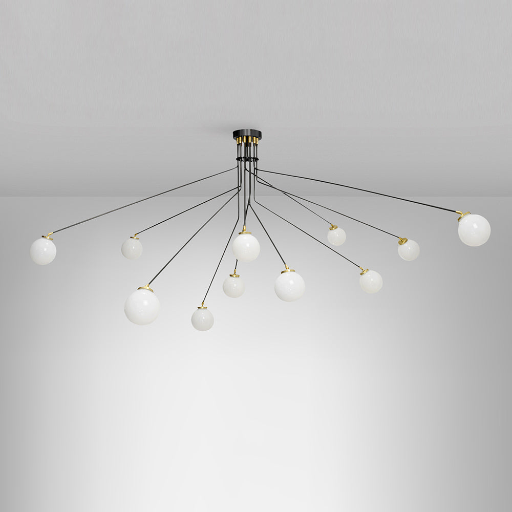Vatnuvyo Modern Minimalist Brass Metal Glass Ceiling Lamp - Neutralighting