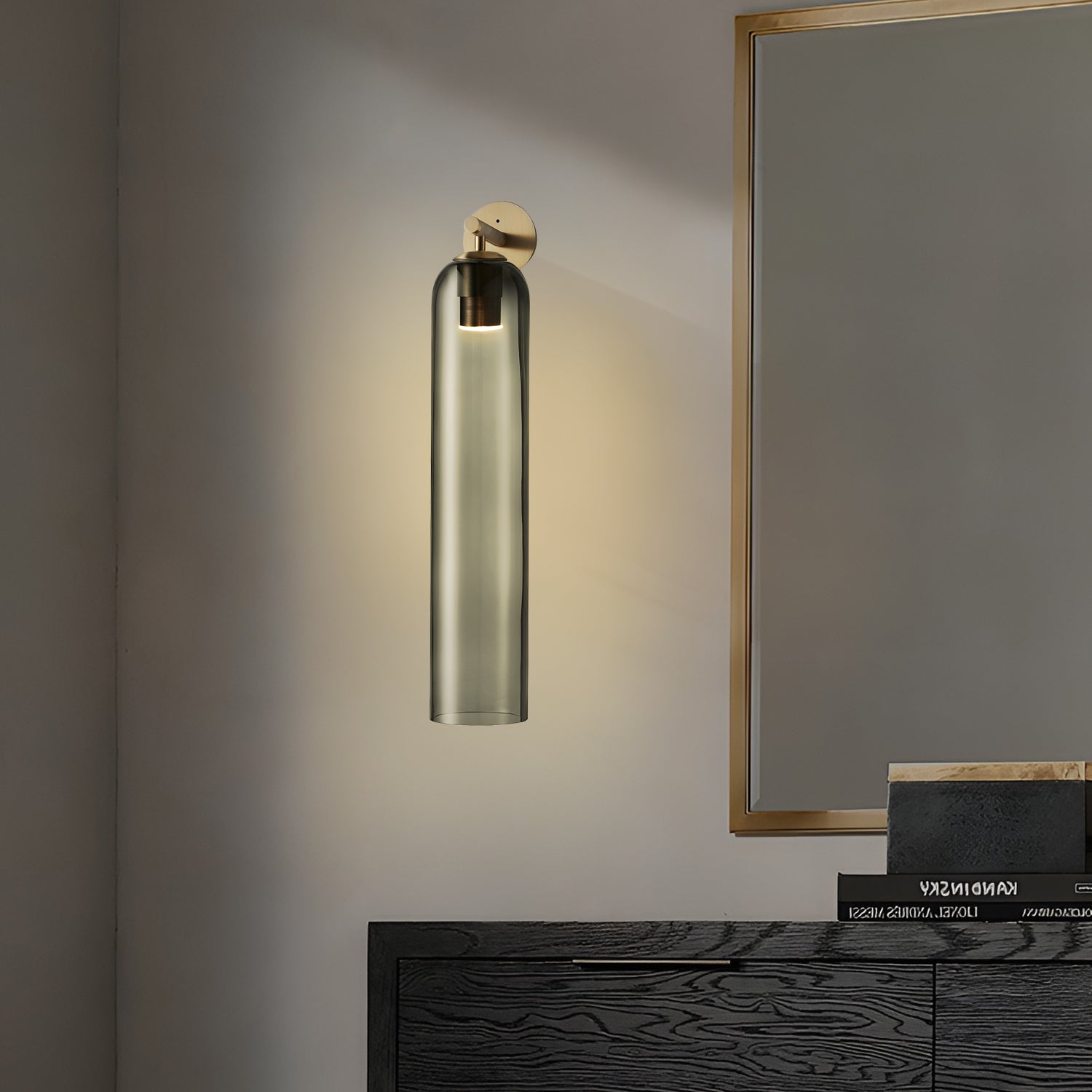 June Glass Indoor Wall Lamp Cylindrical - Neutralighting