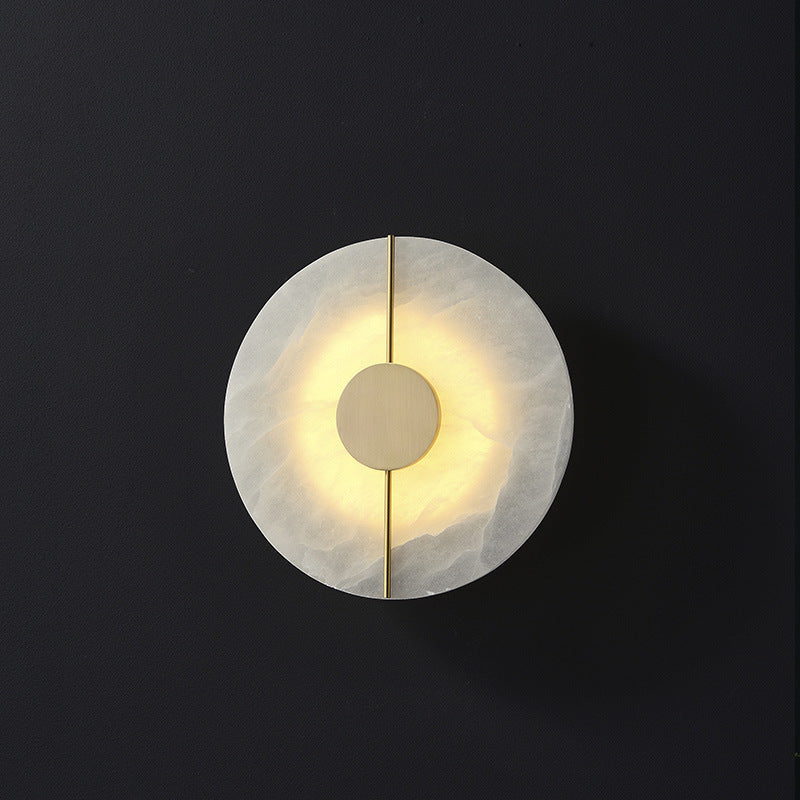 Waegnuvyo Modern Minimalist Alabaster Wall Lamp - Neutralighting
