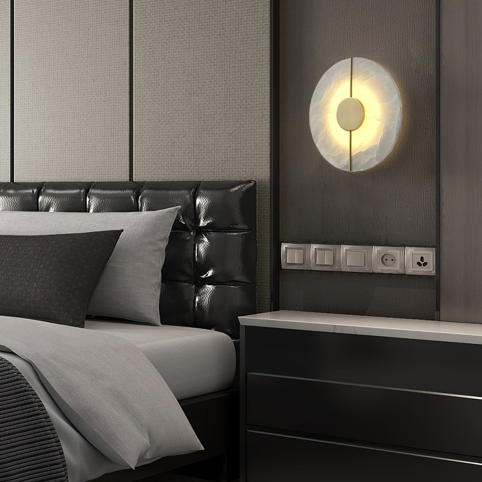 Artistic Wall Lamp Dolomite Copper Retro Flair - Neutralighting