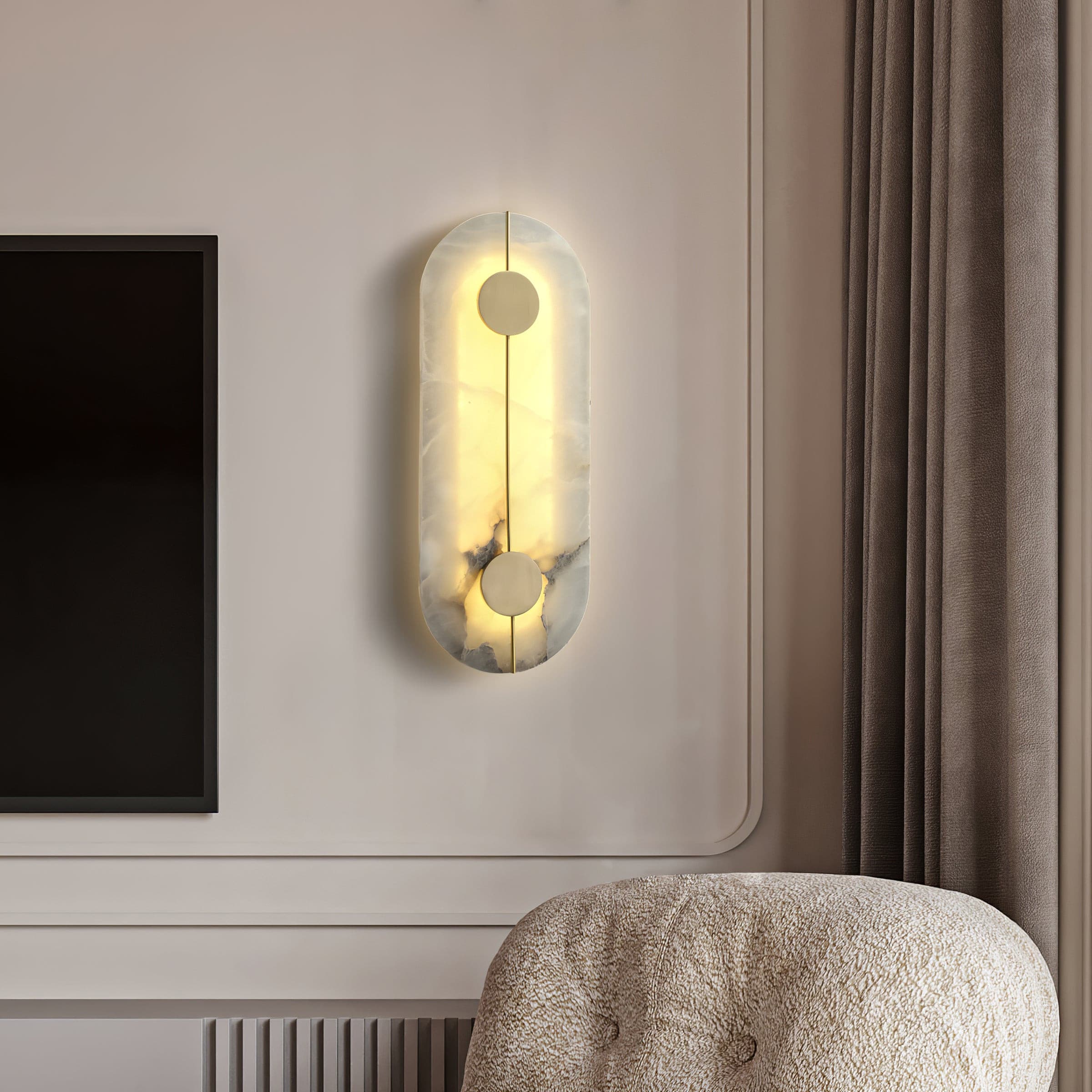Artistic Wall Lamp Dolomite Copper Retro Flair - Neutralighting