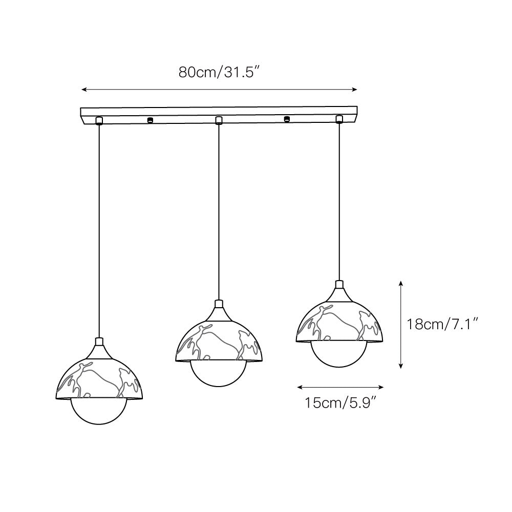 Yrvuvys Modern Minimalist Marble Pendant Lamp - Neutralighting