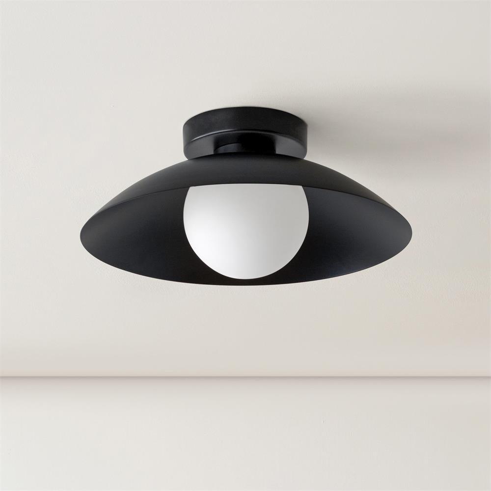 Ceiling Light in Metal Canopy and Glass with Color Options - Neutralighting