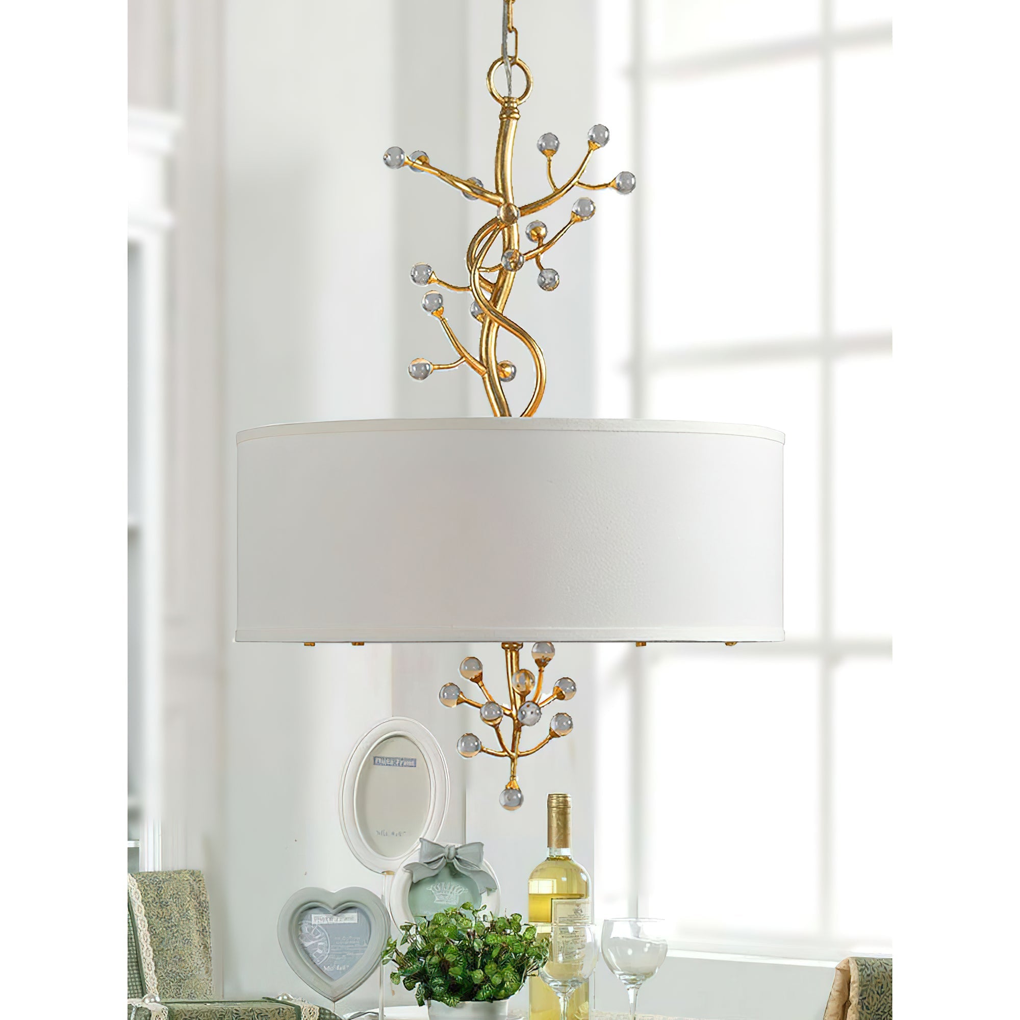Asbury Individual Creativity Crystal Fabric Pendant Lamp - Neutralighting