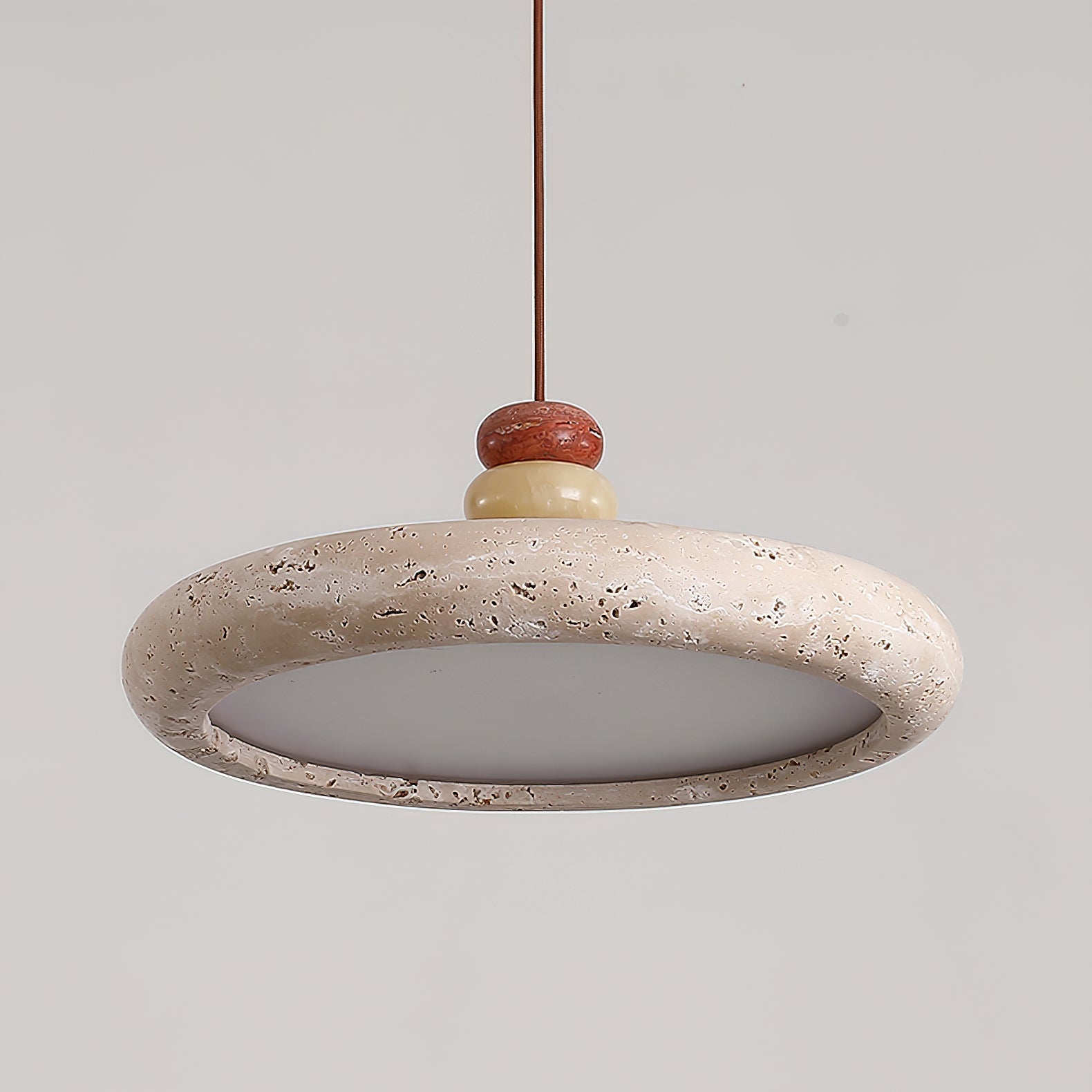 Tinon Pendant Lamp Yellow travertine Marble - Neutralighting