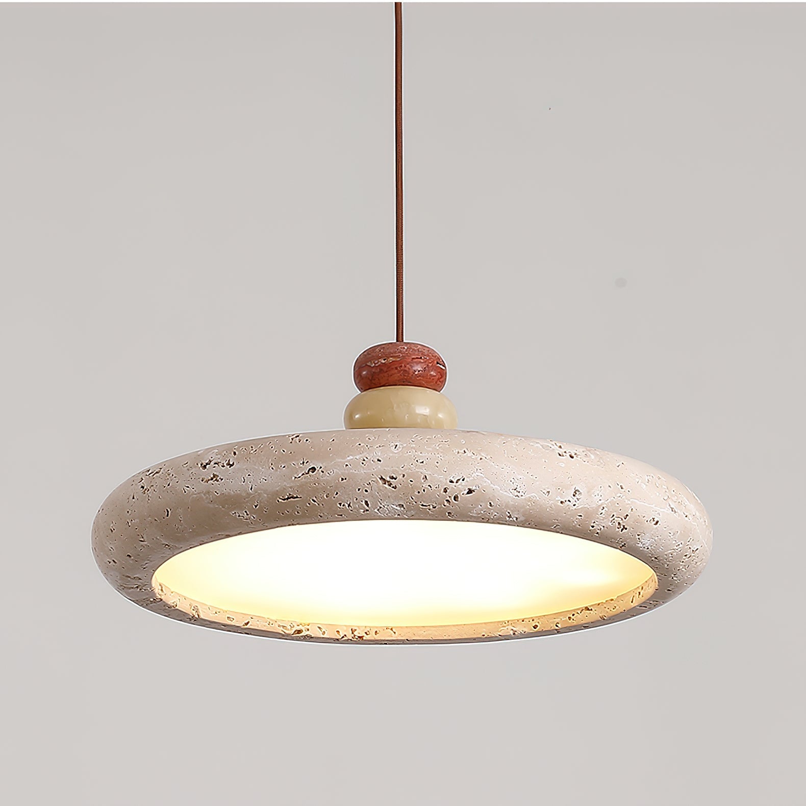 Tinon Pendant Lamp Yellow travertine Marble - Neutralighting