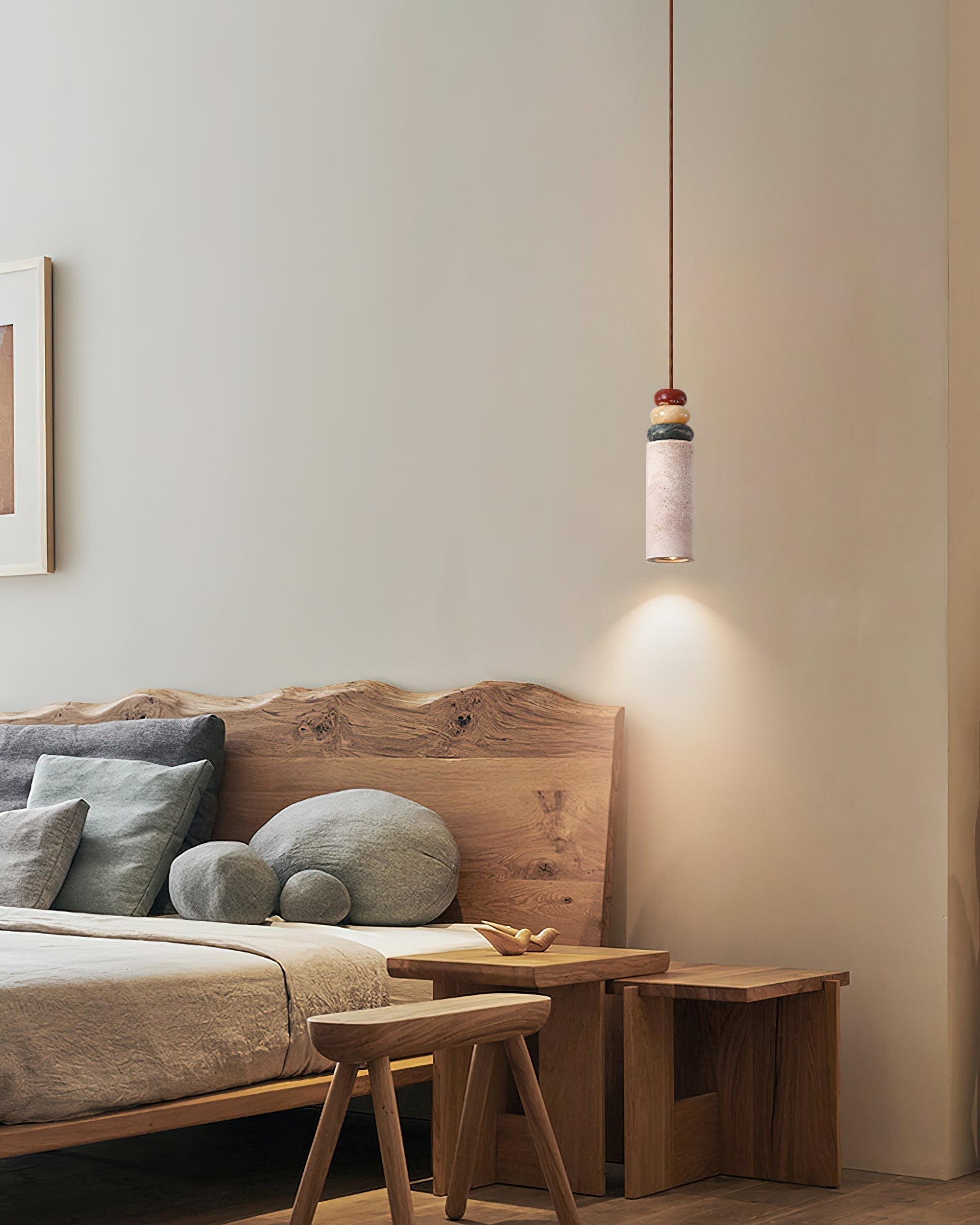 Tinon Pendant Lamp Yellow travertine Marble - Neutralighting