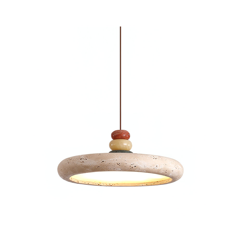 Tinon Pendant Lamp Yellow travertine Marble - Neutralighting
