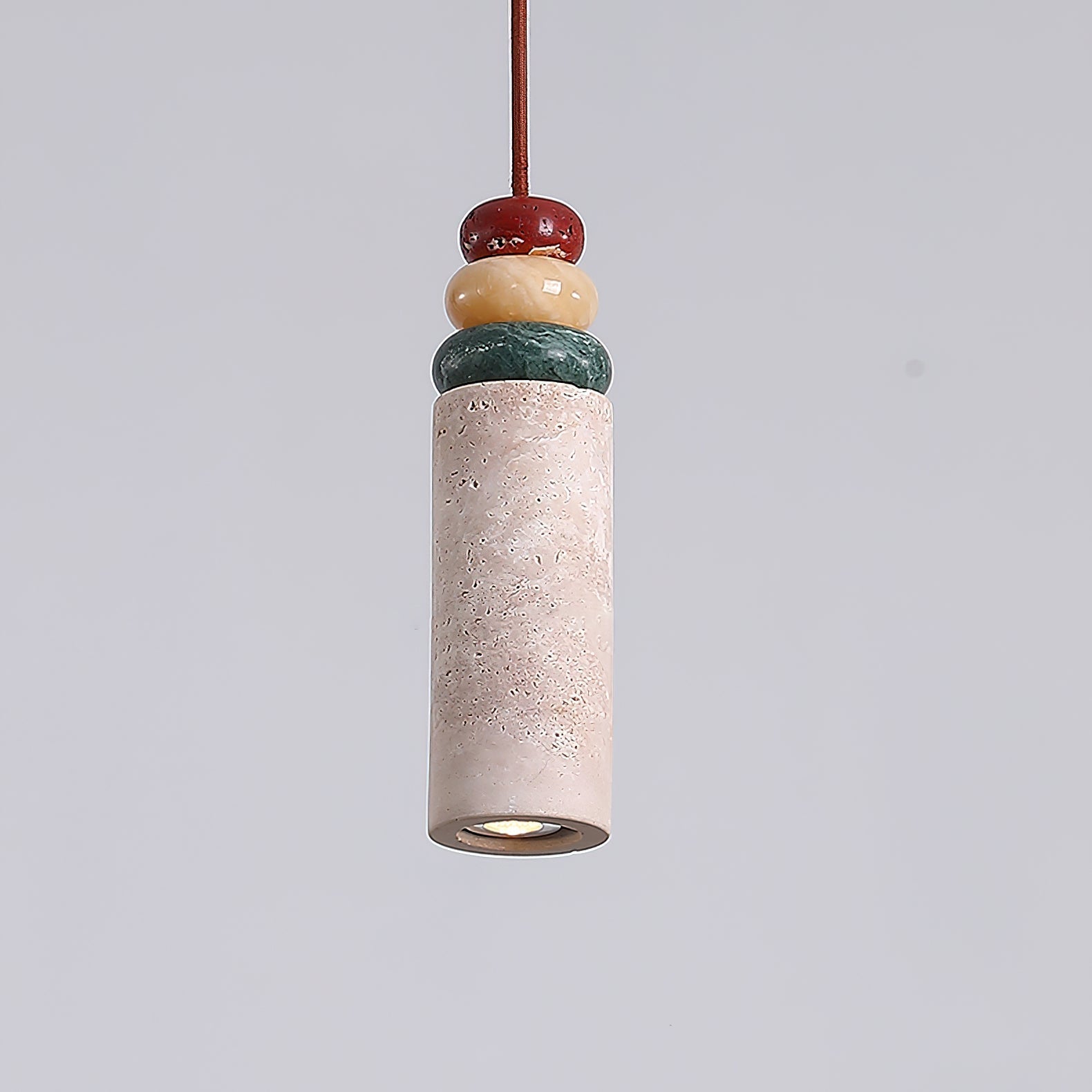 Tinon Pendant Lamp Yellow travertine Marble - Neutralighting