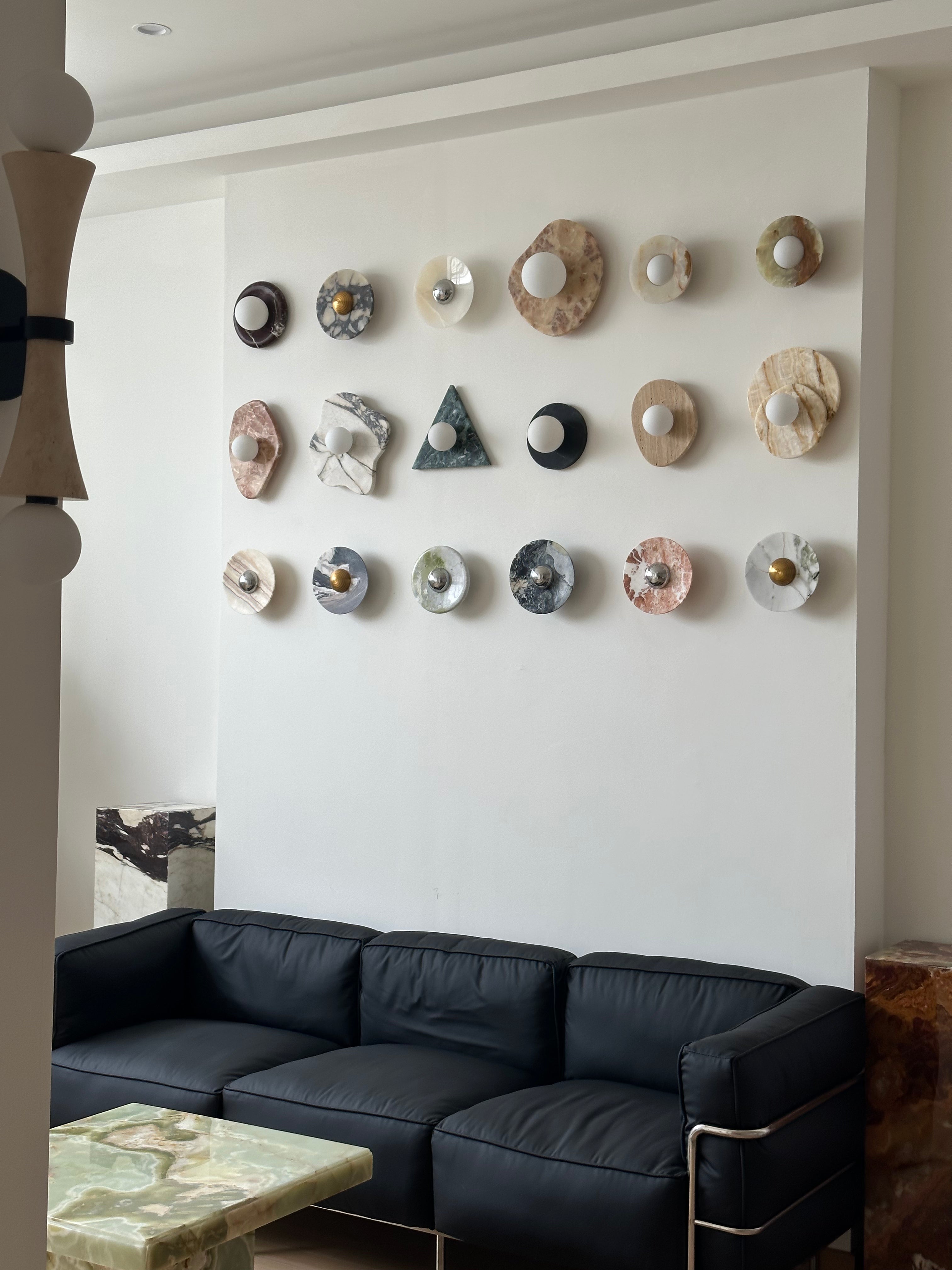 Astr Modern Minimalist Unique Stone Glass Wall Lamp - Neutralighting