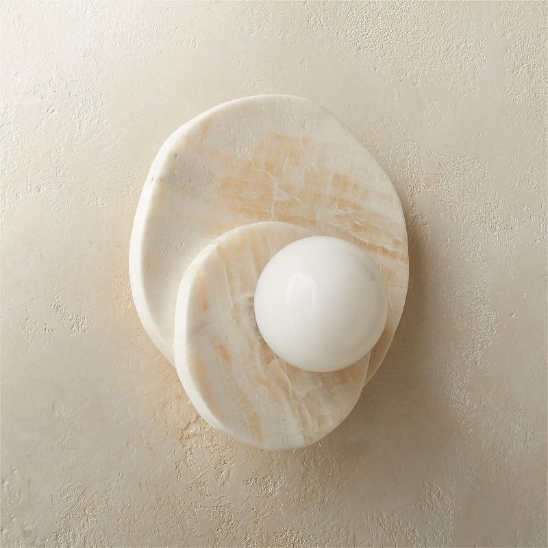 Astr Modern Minimalist Unique Stone Glass Wall Lamp - Neutralighting
