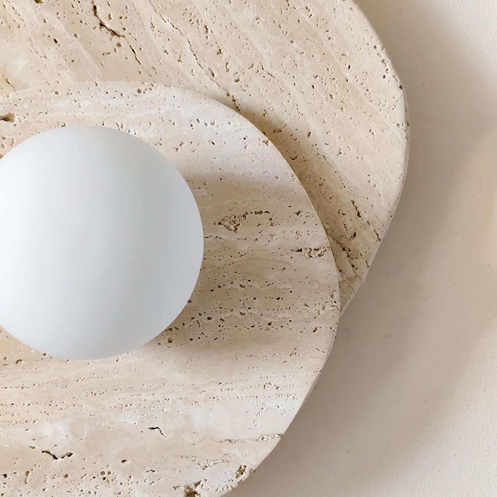 Astr Modern Minimalist Unique Stone Glass Wall Lamp - Neutralighting