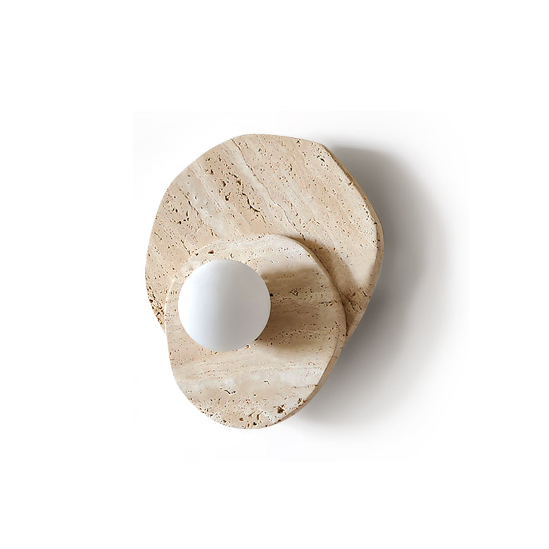 Astr Modern Minimalist Unique Stone Glass Wall Lamp - Neutralighting