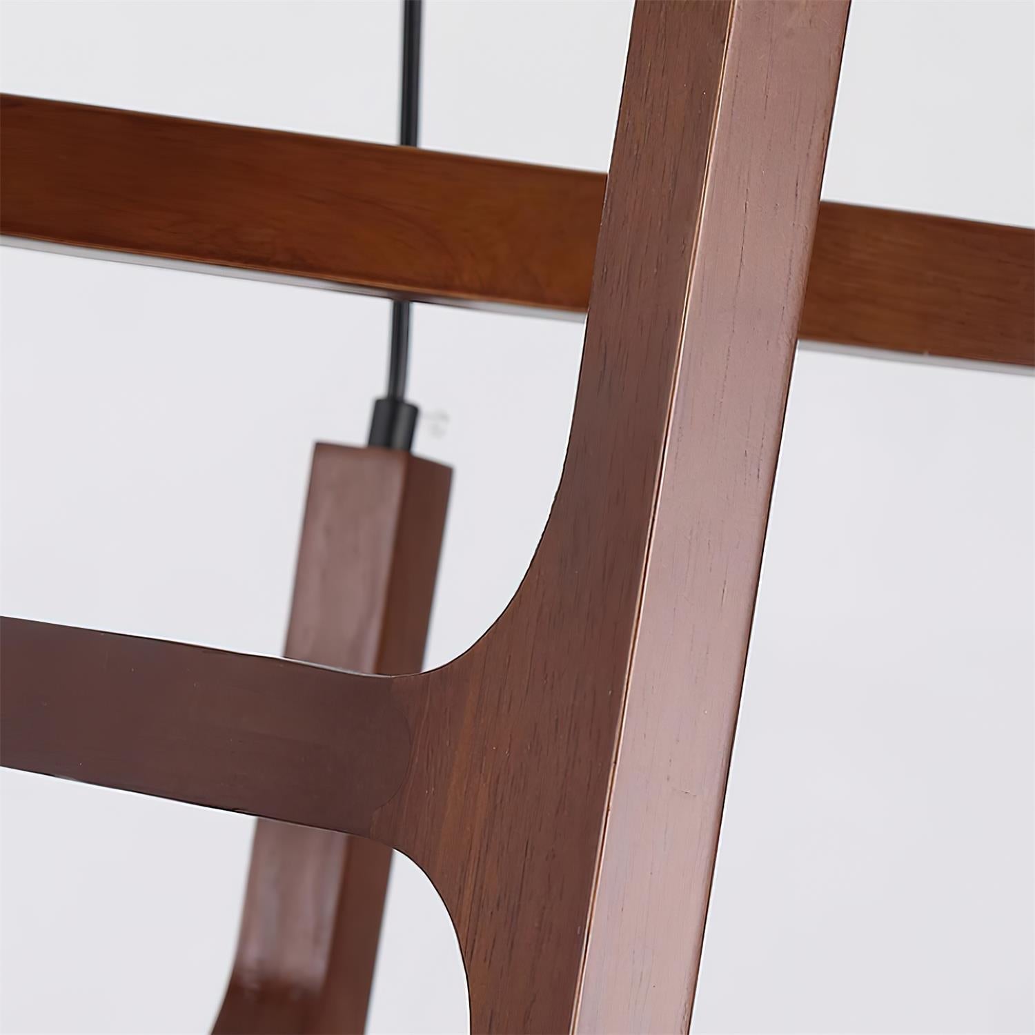 Terra Chandelier Geometric Wood - Neutralighting