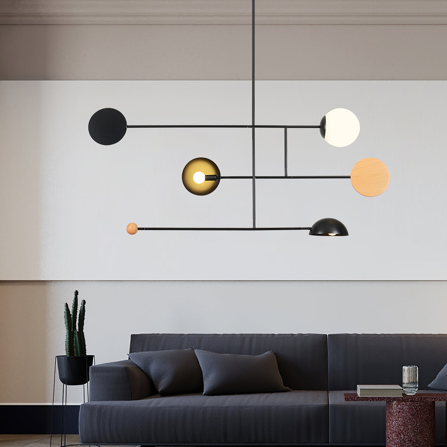 Orbital Balance Modern Linear Pendant Light - Neutralighting