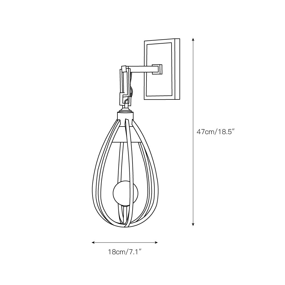 Gloruvys Modern Minimalist Brass Crystal Wall Lamp - Neutralighting