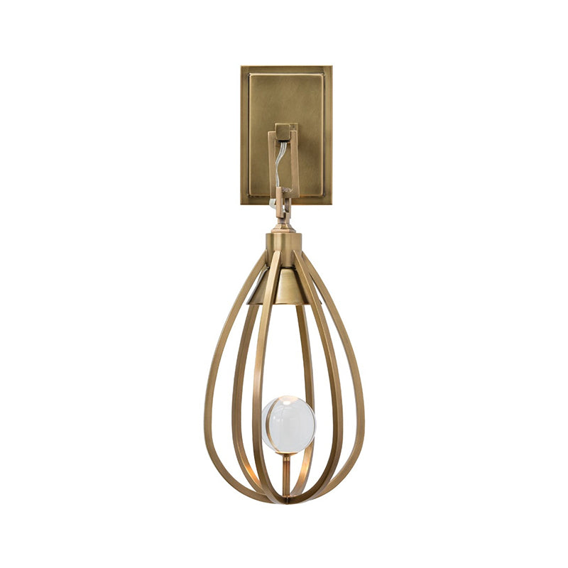 Gloruvys Modern Minimalist Brass Crystal Wall Lamp - Neutralighting