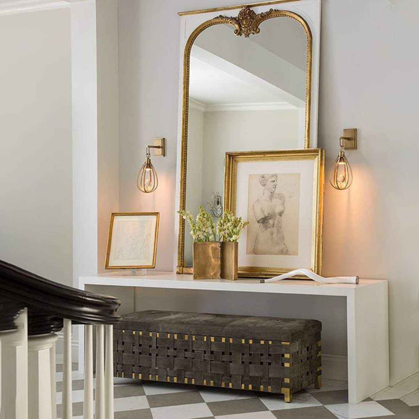 Gloruvys Modern Minimalist Brass Crystal Wall Lamp - Neutralighting