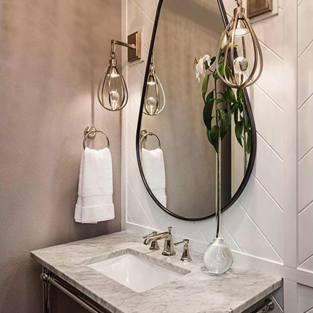 Gloruvys Modern Minimalist Brass Crystal Wall Lamp - Neutralighting