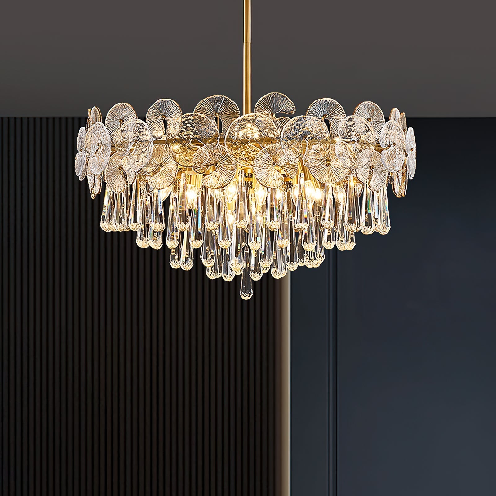 Caeluvyo Postmodern Luxury Elegance Crystal Chandelier - Neutralighting