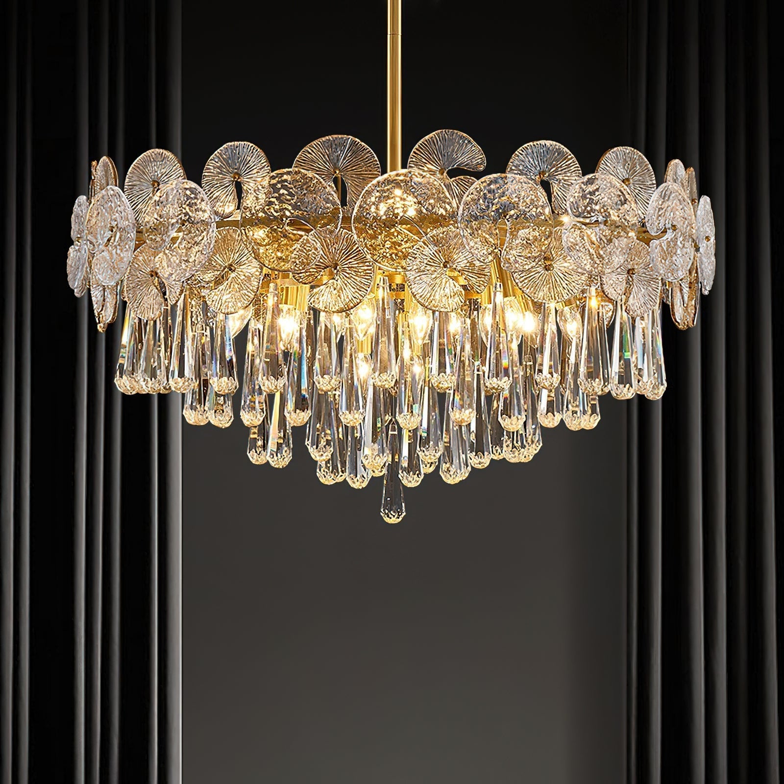 Caeluvyo Postmodern Luxury Elegance Crystal Chandelier - Neutralighting
