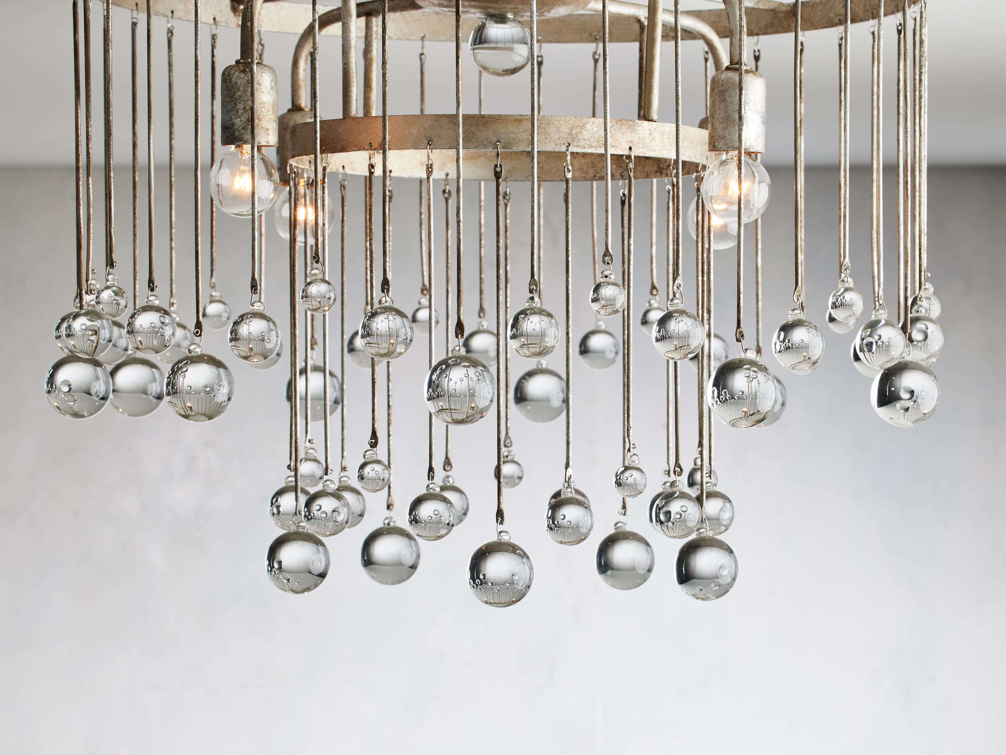 Fljotuvyo Postmodern Luxury Brass Crystal Flush Mount Ceiling Lamp - Neutralighting