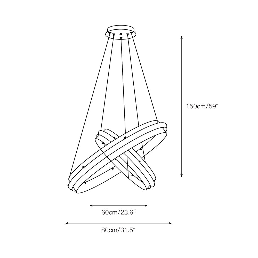 Himinuvyo Modern Minimalist LED Chandelier - Neutralighting
