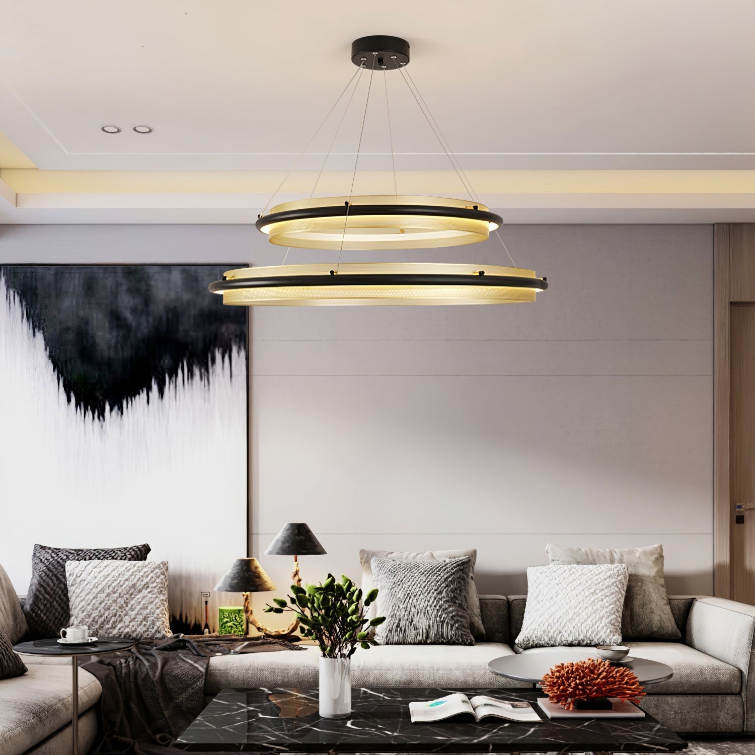 Himinuvyo Modern Minimalist LED Chandelier - Neutralighting