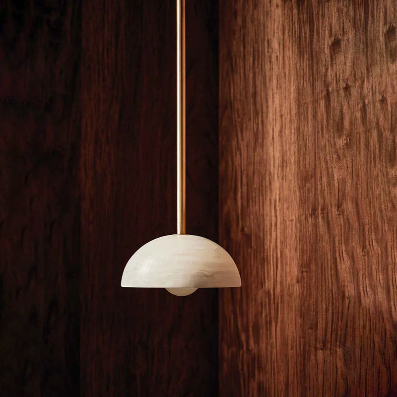 Aurelia Modern Minimalist Elegance Brass Metal Glass Pendant Lamp - Neutralighting