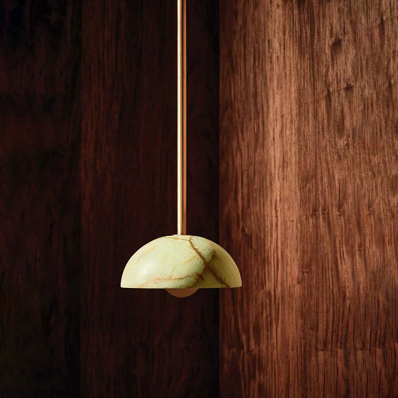 Aurelia Modern Minimalist Elegance Brass Metal Glass Pendant Lamp - Neutralighting
