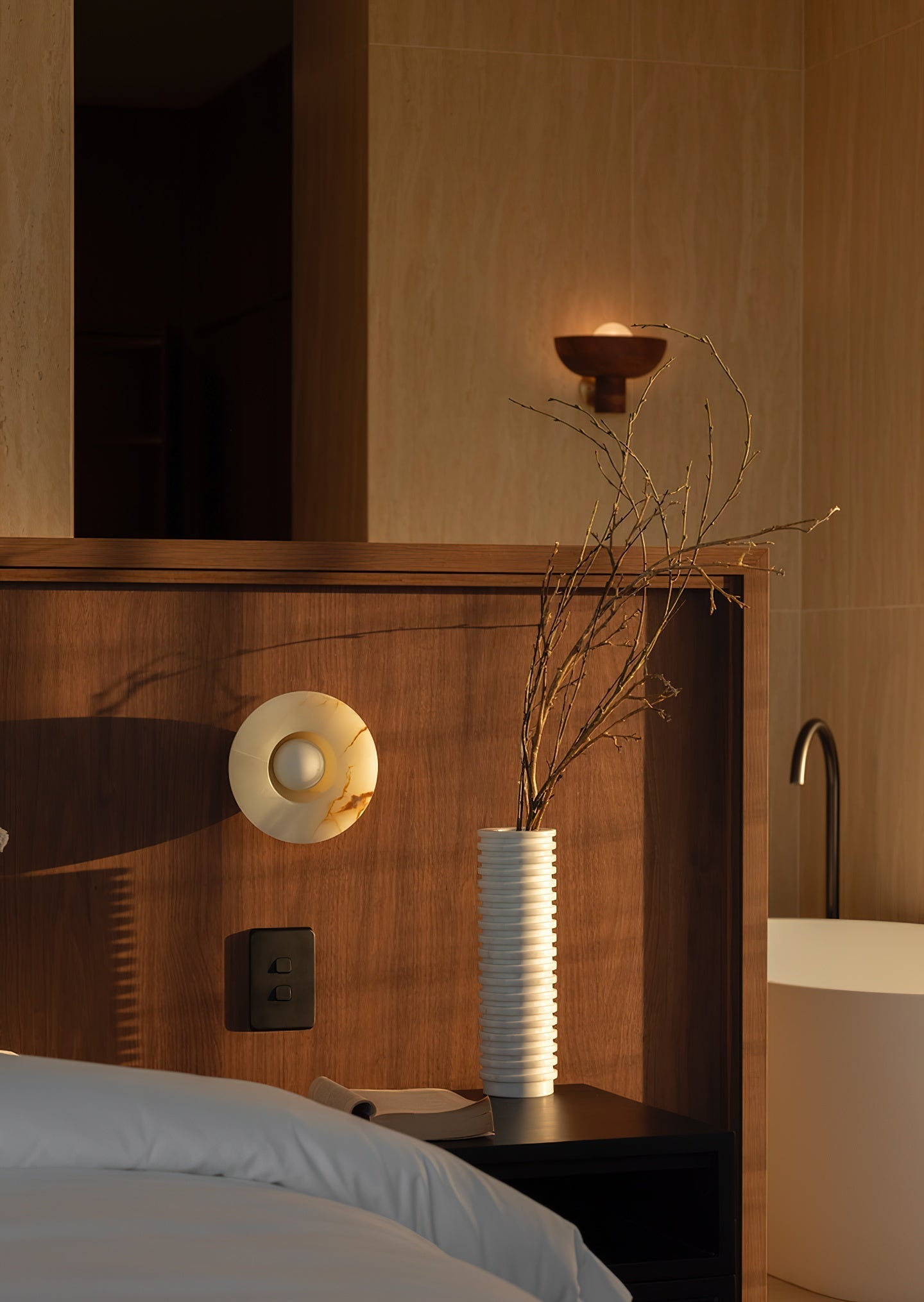 Ildvuvyo Modern Minimalist Jade Sconce Wall Lamp - Neutralighting