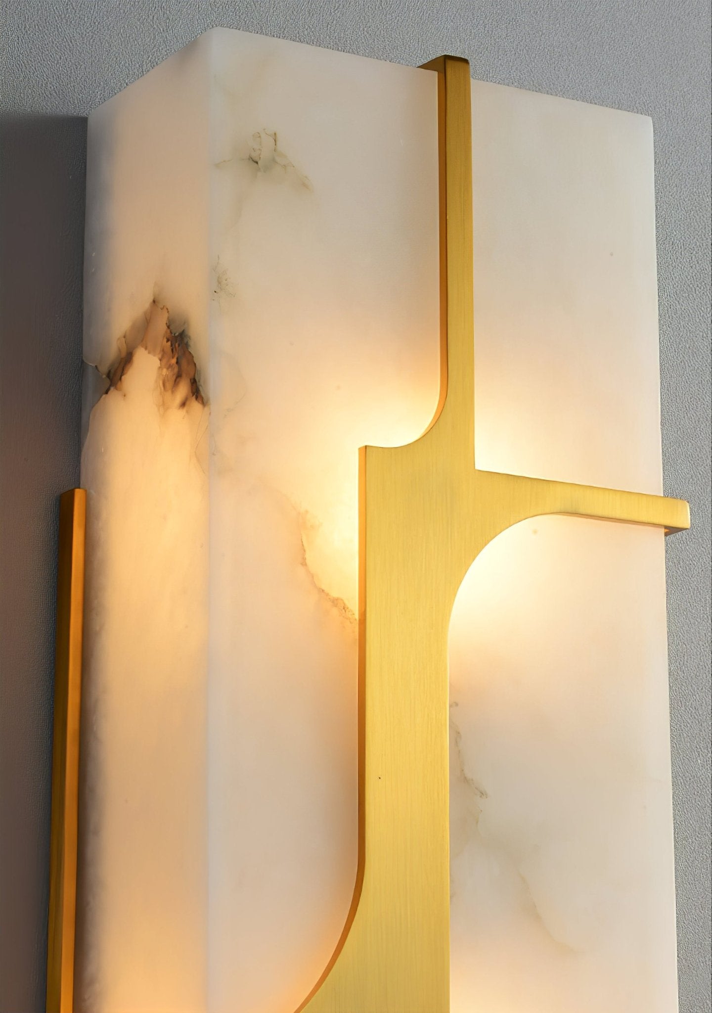 Ocarionis Geometric Alabaster Wall Light - Neutralighting