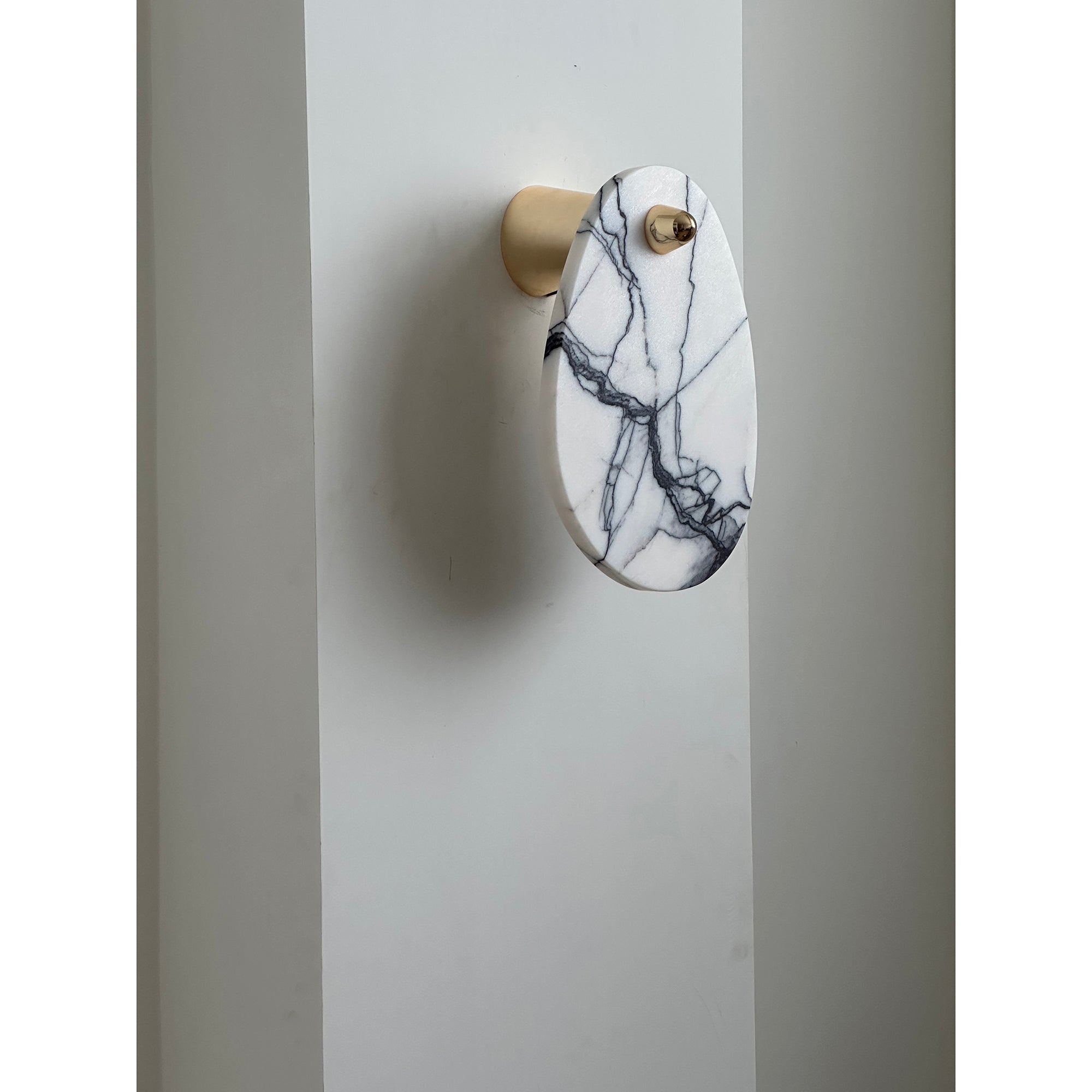 Norduvys Modern Luxurious Metal Marble Wall Lamp - Neutralighting