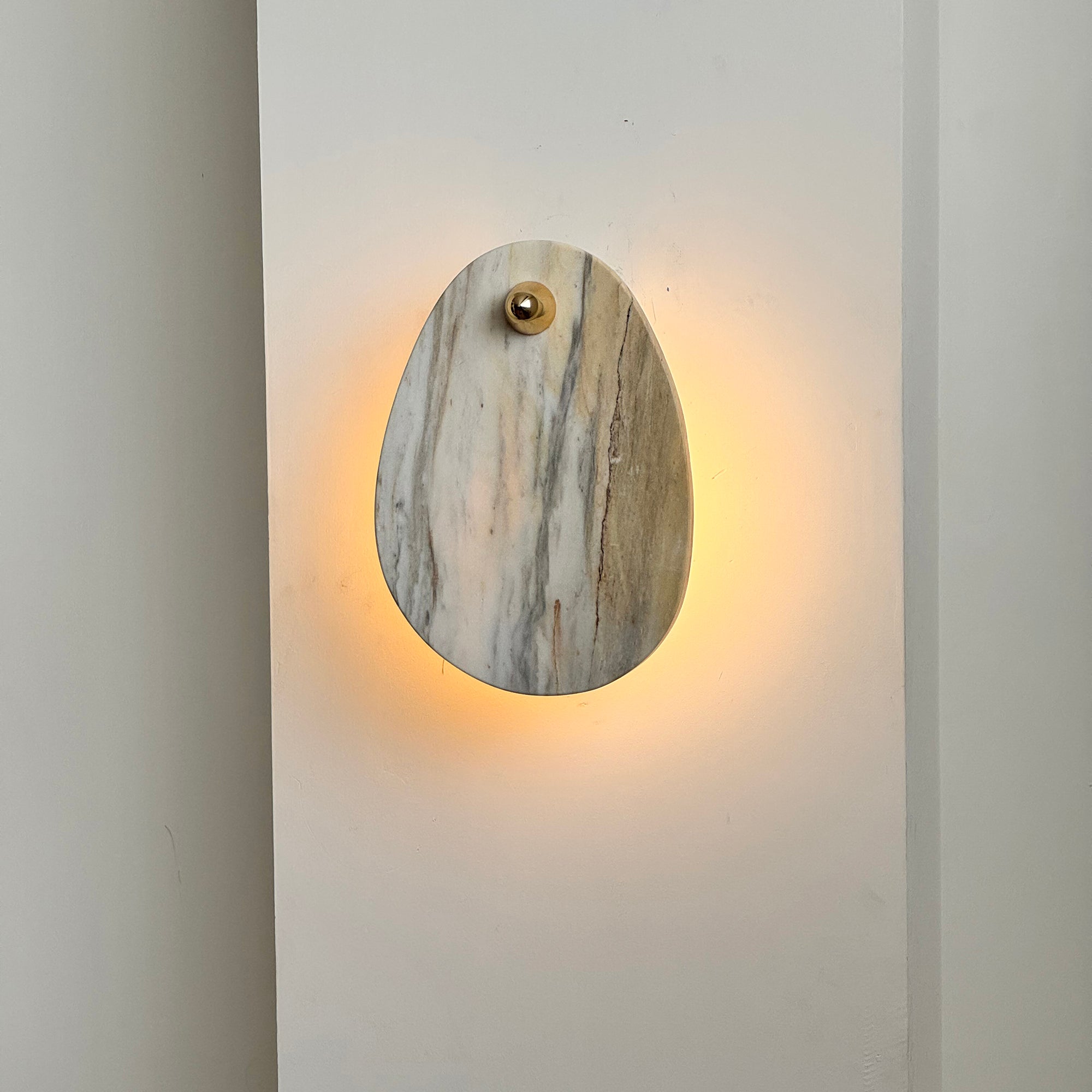 Norduvys Modern Luxurious Metal Marble Wall Lamp - Neutralighting
