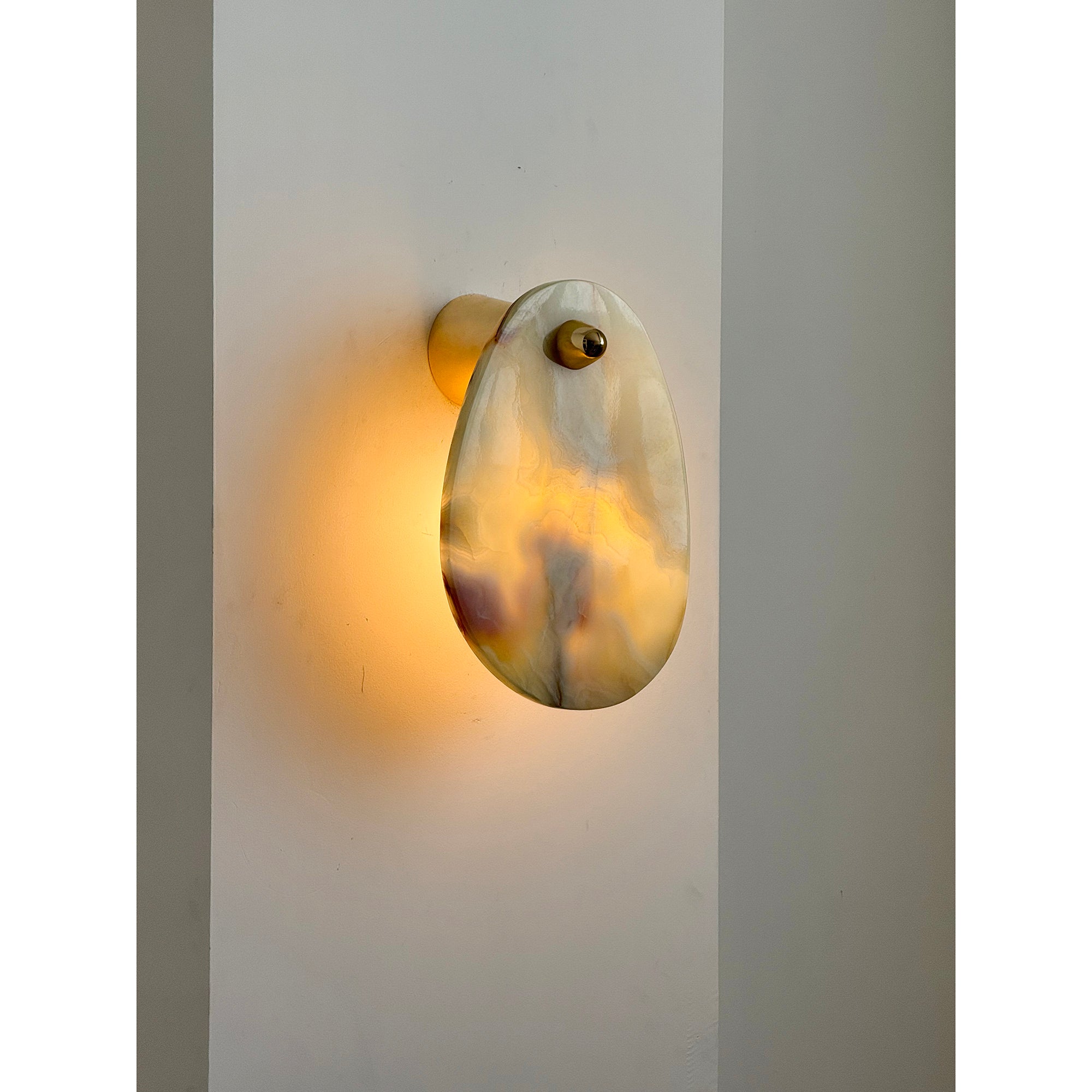 Norduvys Modern Luxurious Metal Marble Wall Lamp - Neutralighting