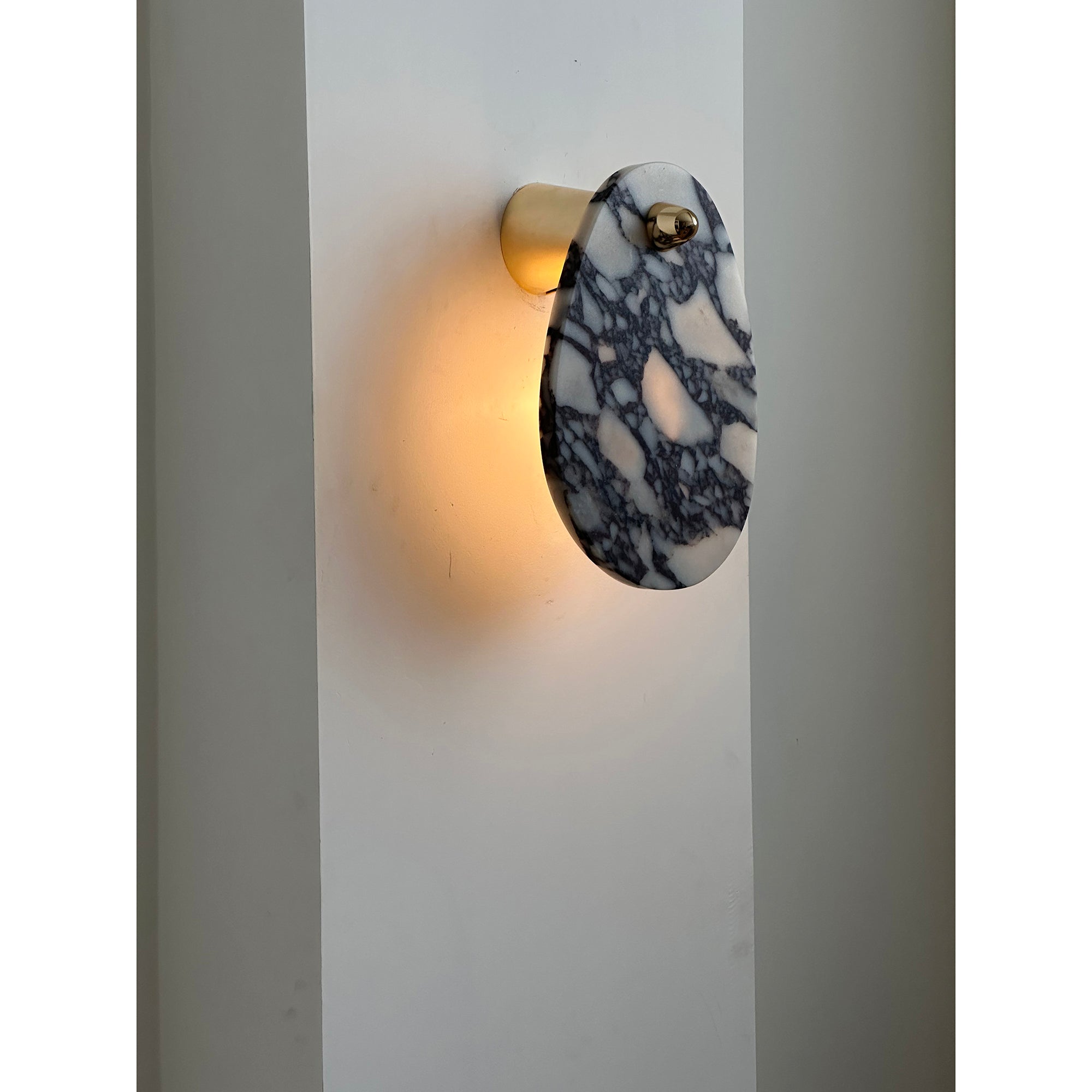 Norduvys Modern Luxurious Metal Marble Wall Lamp - Neutralighting