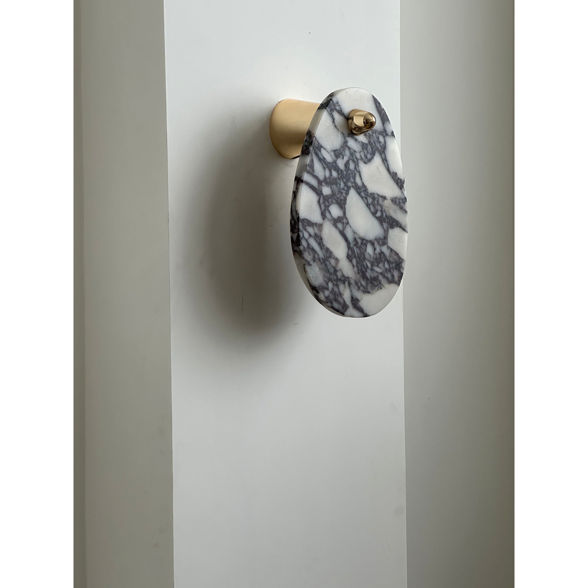 Norduvys Modern Luxurious Metal Marble Wall Lamp - Neutralighting