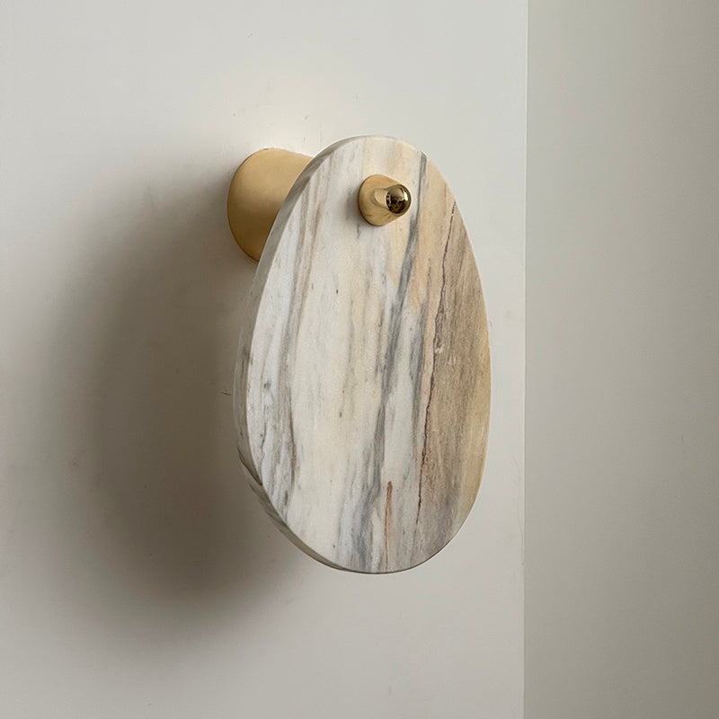 Norduvys Modern Luxurious Metal Marble Wall Lamp - Neutralighting