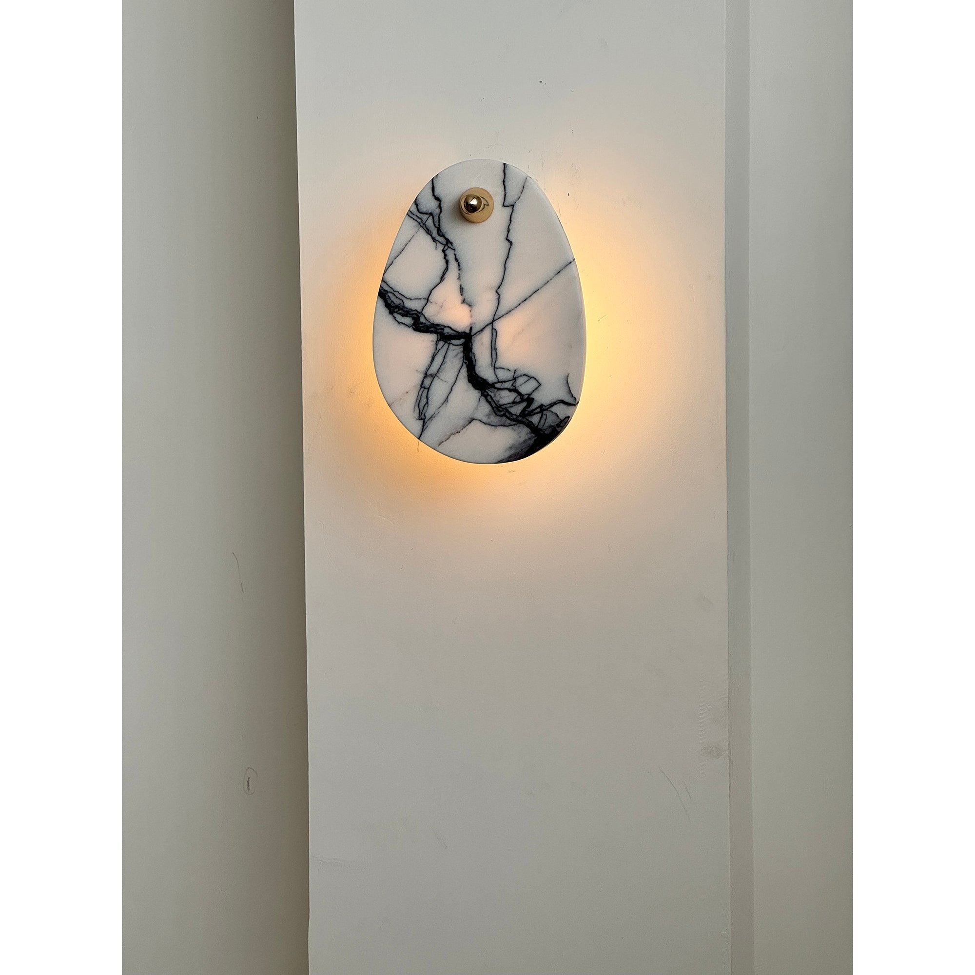 Norduvys Modern Luxurious Metal Marble Wall Lamp - Neutralighting