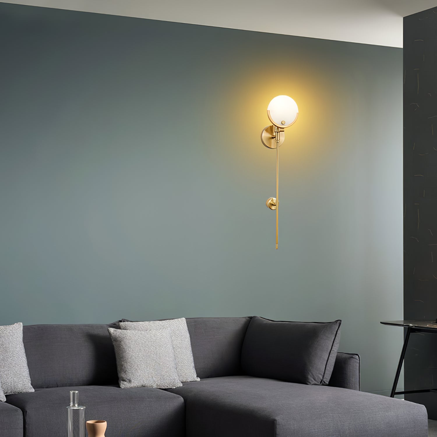 Bravi Brass Sconce Alabaster - Neutralighting