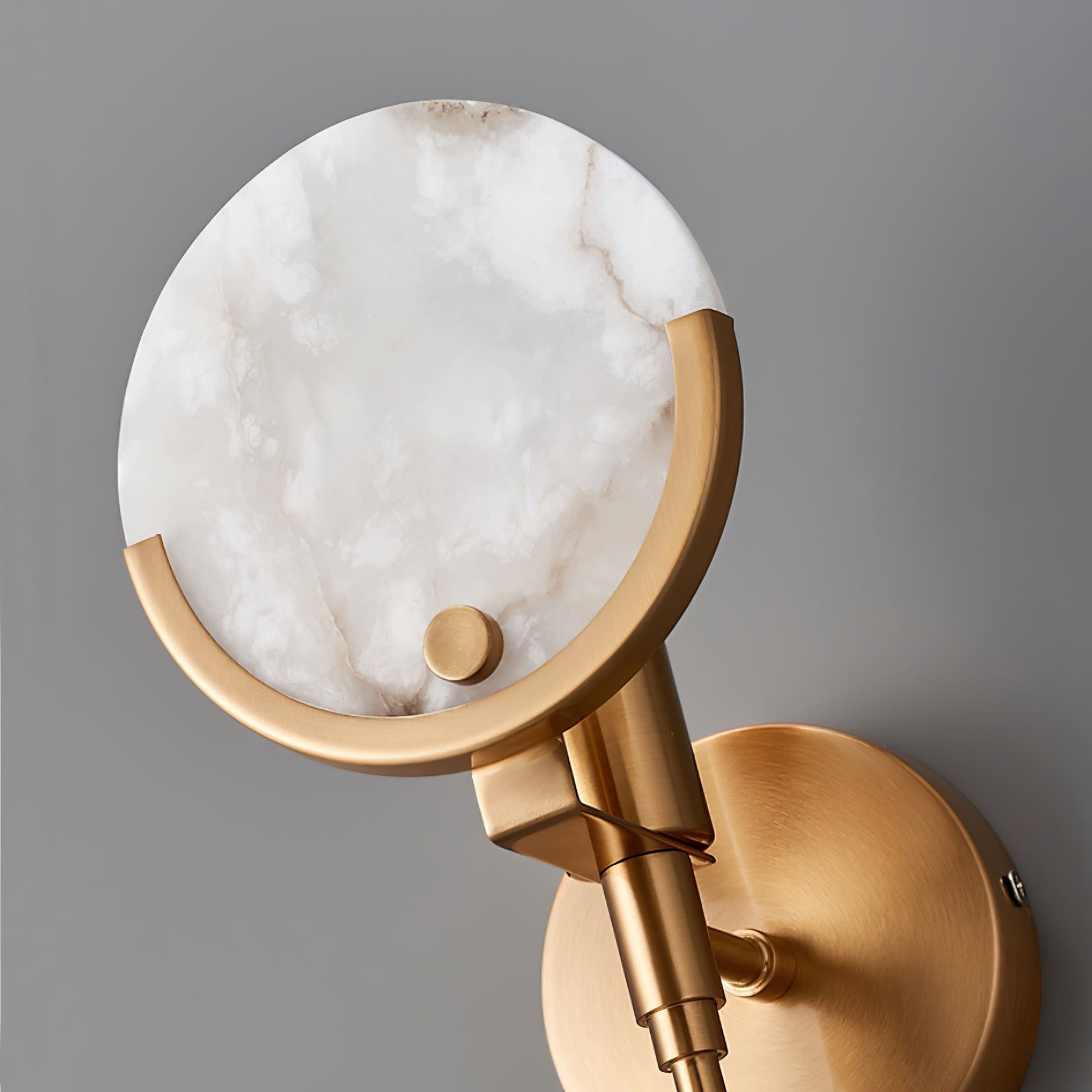Bravi Brass Sconce Alabaster - Neutralighting