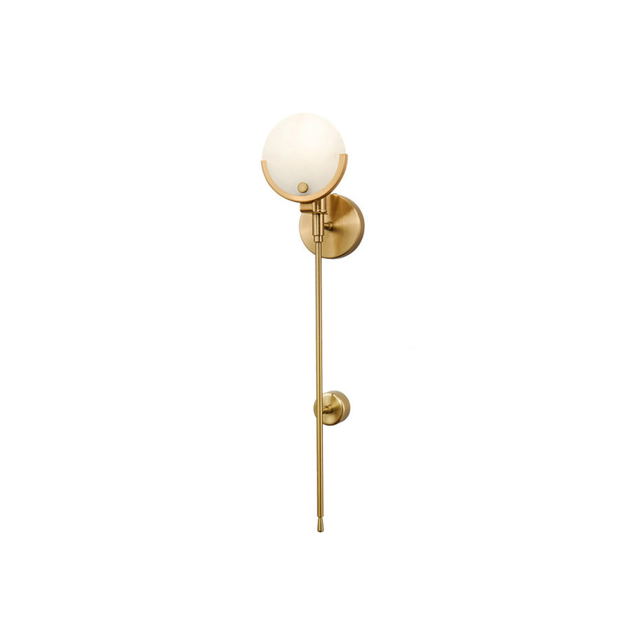 Bravi Brass Sconce Alabaster